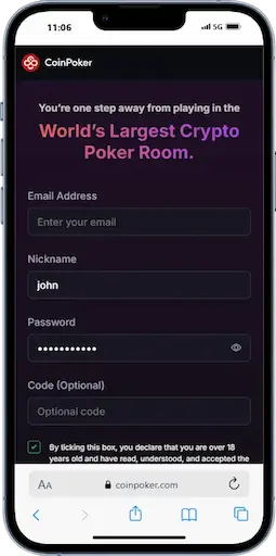 Step 2 - Confirm Your Email Address and Password