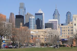 Pennsylvania Gaming Control Board wants to hear public opinion on casino license renewal. Cityscape image of Philadelphia, Pennsylvania