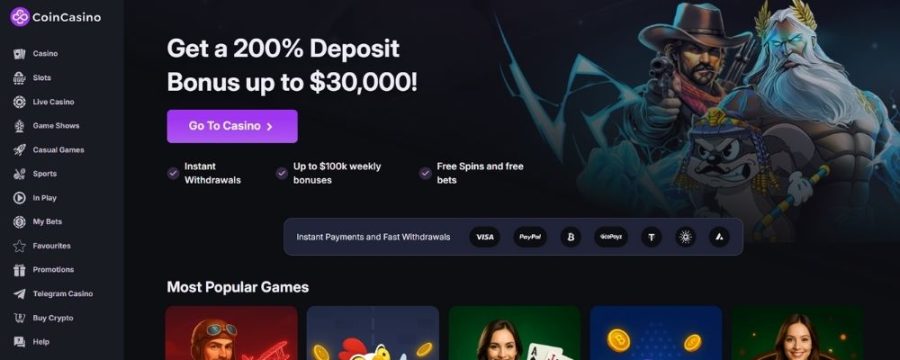 coincasino ξενα online casino