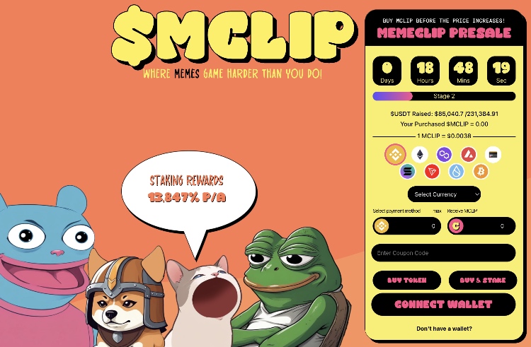 memeclip binance coin