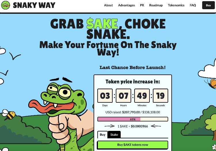snaky way binance-coin
