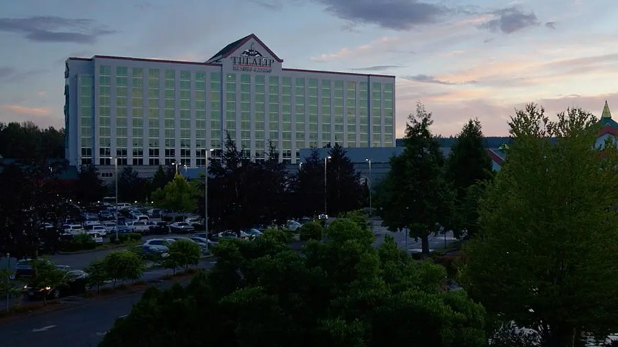 Reported $60 million plus Tulalip Resort Casino opens. Image of Tulalip Resort Casino
