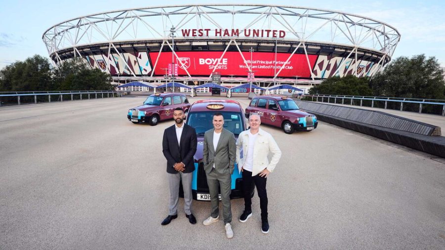 Official launch image as West Ham United and Boyle Sports agree partnership deal