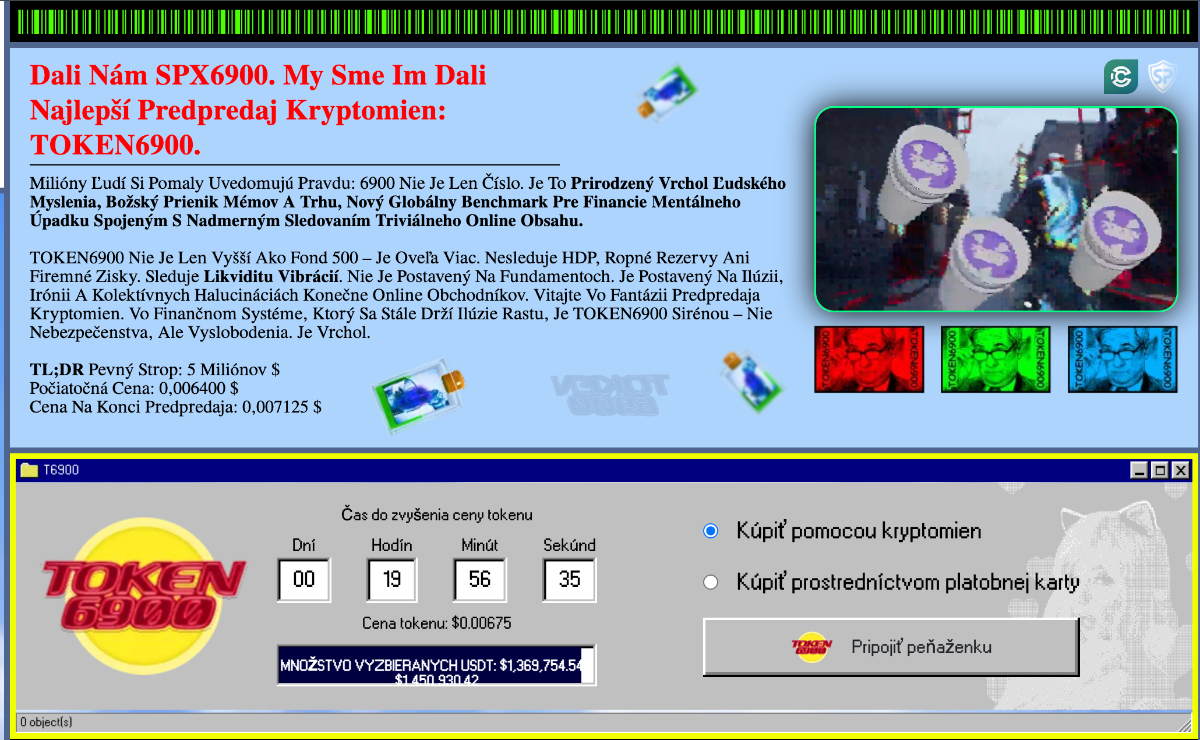 Token6900 nové kryptomeny