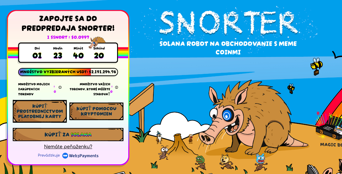 snorter nové kryptomeny