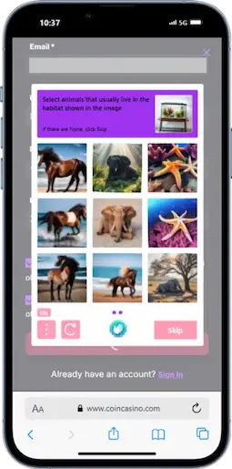 Step 3 – Complete the Captcha