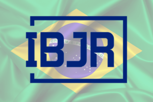 White background with a dark blue/navy square outline and IBJR written in the center. Brazil flag in the background. IBJR welcomes A2FBR, expanding its membership