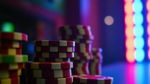 Neon casino chips