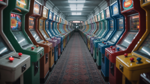 A picture of long, cheerful, dimmed corridors filled with old entertainment machines. Announced inspiring entertainment announces the proposed sale of holiday gardens in the United Kingdom