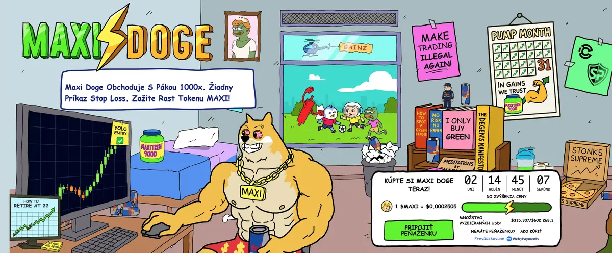 Maxi Doge nové kryptomeny