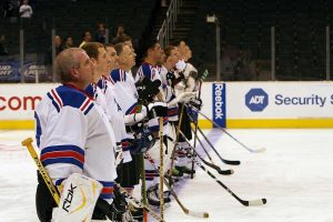 National Hockey League. NHL broadcasts show gambling messages more than three times per minute. The National Hockey League stands in a row