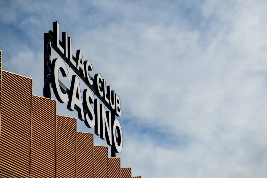 Outside of the Lilac Club Casino sign. New Hampshire casino launches 'Beat the Champ' tournament weekend