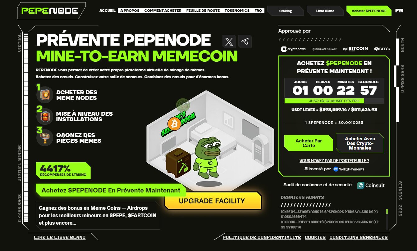 Prédiction Pepenode : quel avenir pour ce memecoin ?