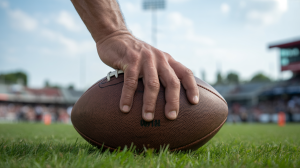 A strong LED image and a manner belonging to an American soccer player who gently holds good football. The hotline as Venmo and NCAa were launched to prevent the harassment of sports students