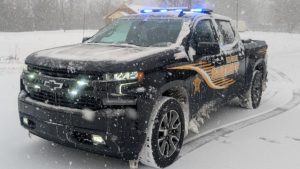Pike County car in the snow