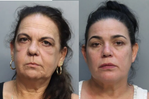 Miami-Dade Corrections images of Kenia Landa and Beatriz Vichot. Two women arrested in Miami-Dade for alleged illegal gambling operation