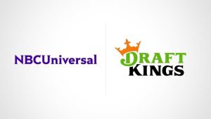 NBCunivesal and Draftks are against a white background