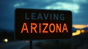 Read a mark "Arizona leave"