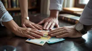 A picture of three hands was collected around a dark wooden table, each of which resembles a pile of European leaves. German gambling organizer, GGL, warns of illegal social betting
