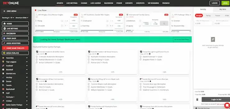 Basketball Same Game Parlays at BetOnline