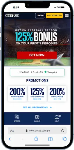 UFC Betting Registration At BetUS Step 1