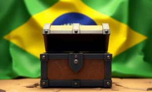 Final box for digital art or the treasure box behind the Brazil flag