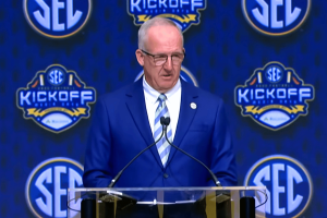 SEC Commissioner Greg Sankey. The NCAA has delayed a rule change allowing student-athletes and staff to bet on professional sports, following deliberations and an intervention from SEC Commissioner Greg Sankey.