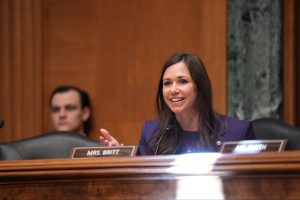 Alabama Senator Katie Britt. Senator Britt leads bipartisan push to protect youth from illegal gambling
