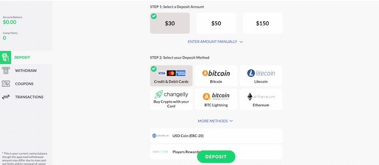Make a Deposit