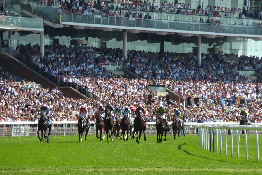 UK government gambling tax proposal could ‘wipe 0M from racing income'. Finish of horse race at York Race Course meeting