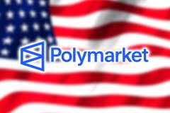 Polymarket opens 'beta test' for re-entering US as it targets sportsbooks. Polymarket logo on top of the US flag