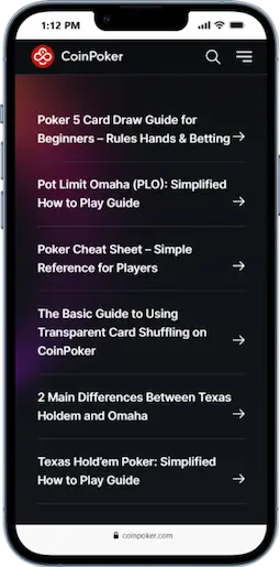 Tutorials At CoinPoker