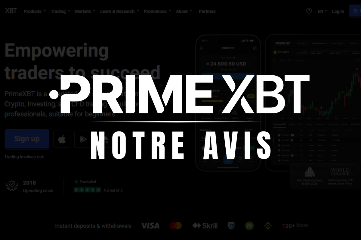 PrimeXBT Avis 2025 : Analyse complète de la plateforme