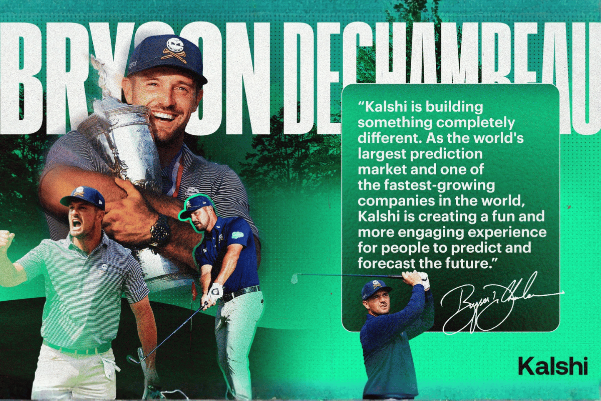 Bryson DeChambeau has signed a partnership with Kalshi