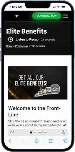 ACR Poker Elite Benefits Program