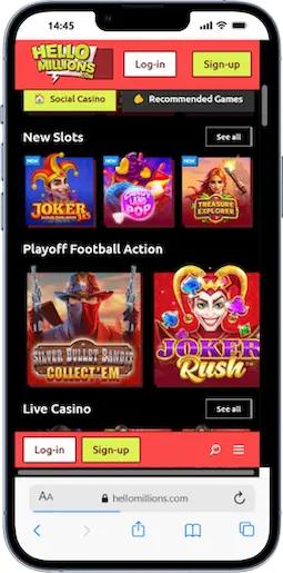 Casino Games at Hello Millions