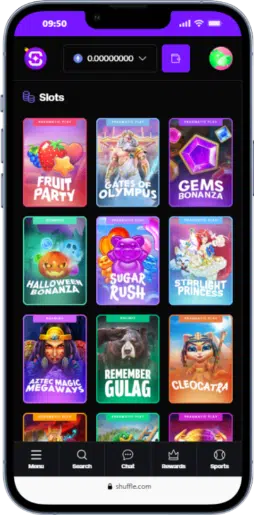 Shuffle Casino áttekintő kép