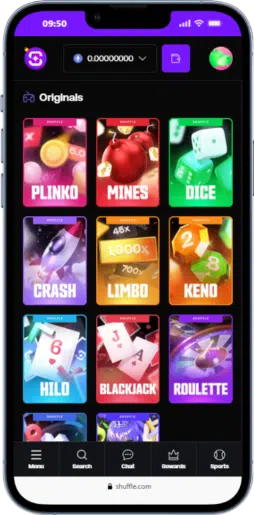 Aperçu de Shuffle Casino