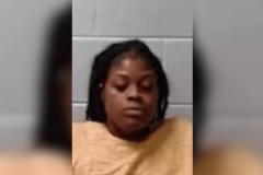 Suspect in drive-thru robbery tracked to gambling casino in Alabama. Mugshot of a woman arrested in connection with a Chick-fil-A drive-thru robbery in Leeds, Alabama.
