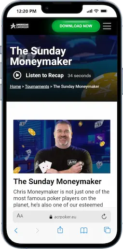 The Sunday Moneymaker At ACR Poker