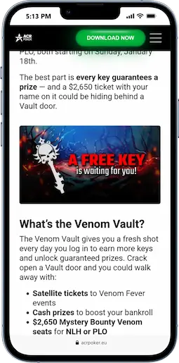 The Venom Vault At ACR Poker