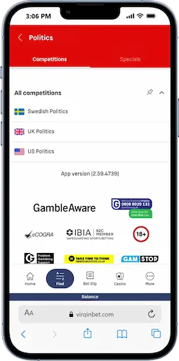 Political Betting At Virgin Bet