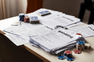 Advisor urges UK to pause gambling risk checks until pilot data is published. UK gambling financial risk checks paperwork with casino chips on table illustrating affordability checks policy debate