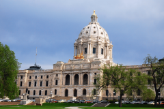 Minnesota bill targets prediction market betting. The dome of the Minnesota State House rises over the legislative branches of the building