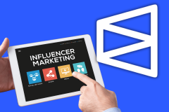 Illustration of influencer marketing on a tablet screen, representing allegations and scrutiny that Polymarket used offshore affiliates and promotional websites to attract U.S. users amid regulatory scrutiny.