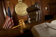 Judge's gavel in a U.S. courtroom representing the federal sentencing of a St. Louis drug trafficker in a cocaine trafficking and money laundering case. St. Louis drug trafficker sentenced after gambling away $1.5M in cocaine proceeds internationally