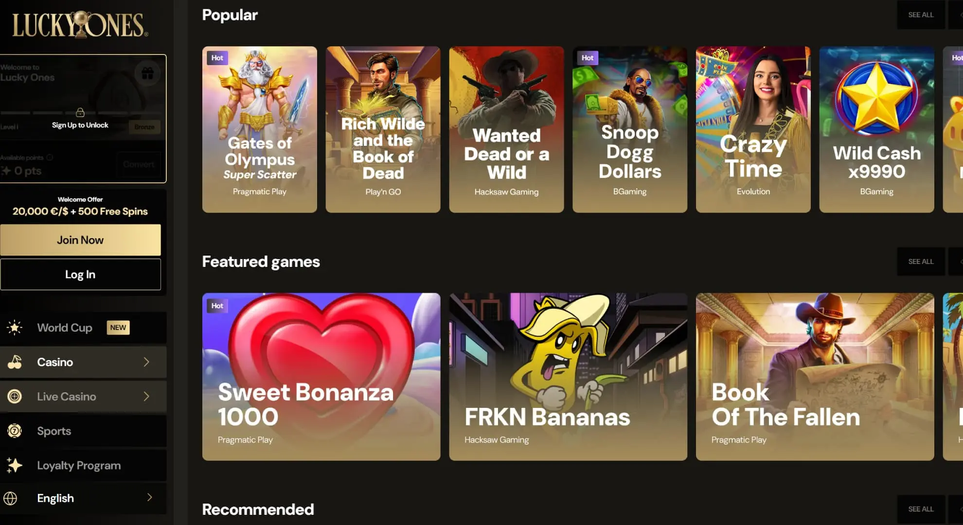 Luckyones screenshot