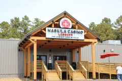 Naskila Casino Leggett entrance in Polk County, Texas, operated by the Alabama-Coushatta Tribe.