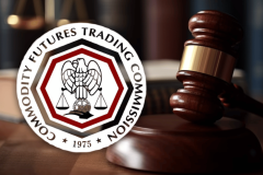 CFTC logo beside judge’s gavel in US soldier Polymarket insider trading case