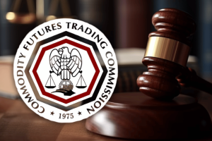 CFTC logo beside judge’s gavel in US soldier Polymarket insider trading case